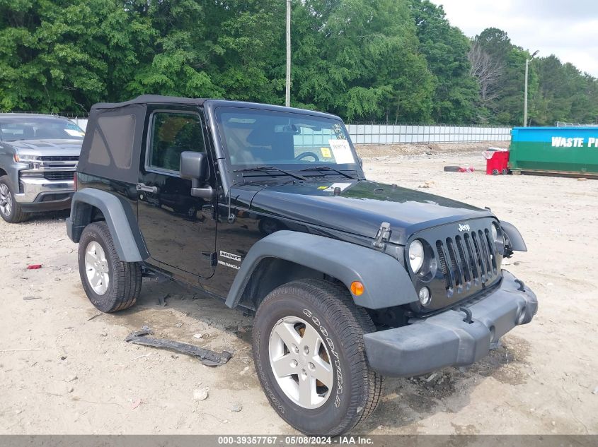 2014 Jeep Wrangler Sport VIN: 1C4AJWAG6EL201634 Lot: 39357767