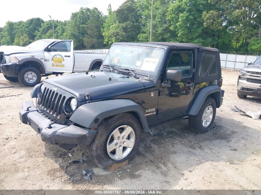 2014 Jeep Wrangler Sport VIN: 1C4AJWAG6EL201634 Lot: 39357767