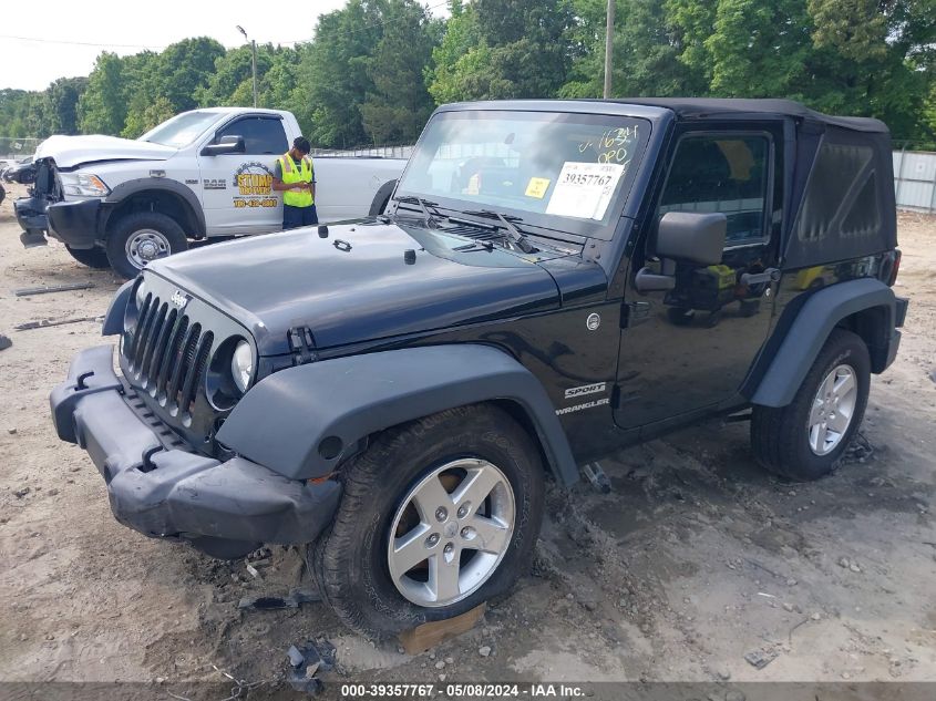 2014 Jeep Wrangler Sport VIN: 1C4AJWAG6EL201634 Lot: 39357767