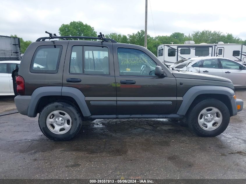 2005 Jeep Liberty Sport VIN: 1J4GL48K65W553558 Lot: 39357813