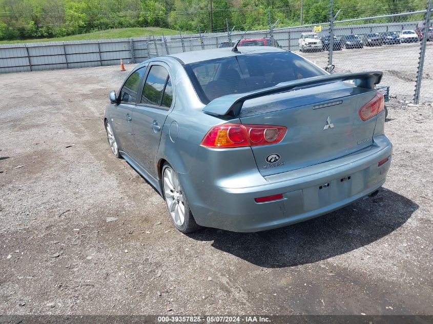 2008 Mitsubishi Lancer Gts VIN: JA3AU86U78U020783 Lot: 39357825