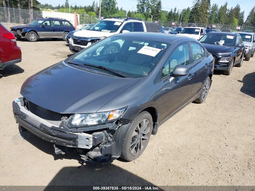 2013 Honda Civic Ex-L VIN: 19XFB2F95DE262437 Lot: 39357835