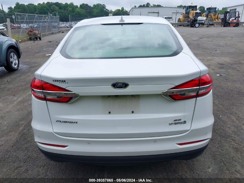 2019 Ford Fusion Hybrid Se VIN: 3FA6P0LU6KR210826 Lot: 39357865