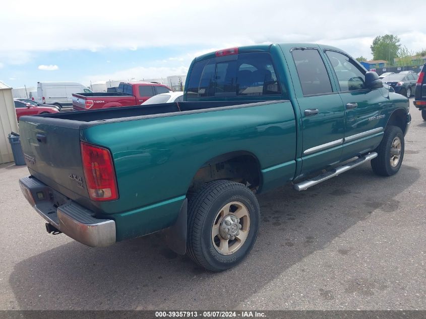 2004 Dodge Ram 2500 Slt/Laramie VIN: 3D7KU28C84G118358 Lot: 39357913