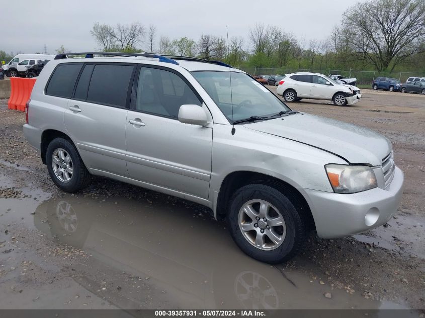 2005 Toyota Highlander Limited V6/V6 VIN: JTEGP21A050062949 Lot: 39357931