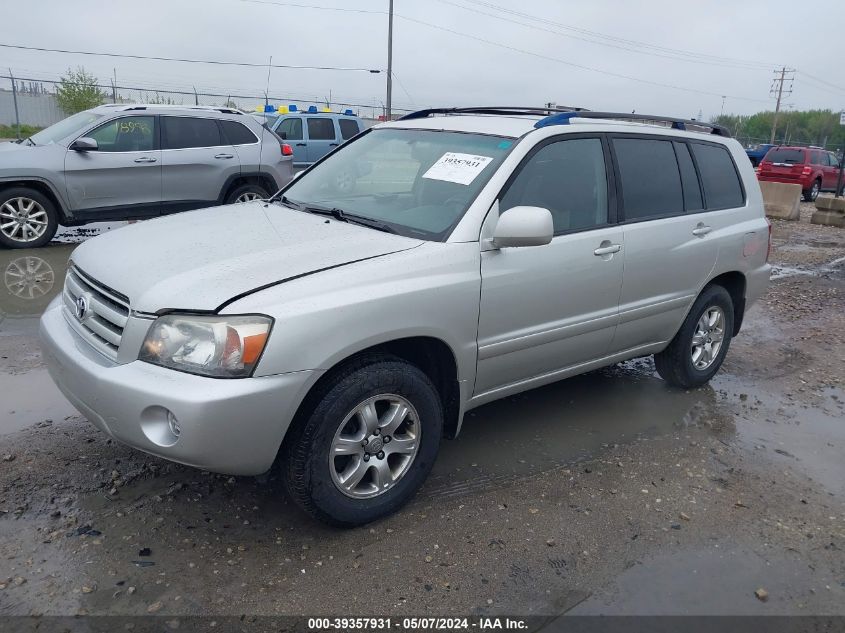 2005 Toyota Highlander Limited V6/V6 VIN: JTEGP21A050062949 Lot: 39357931