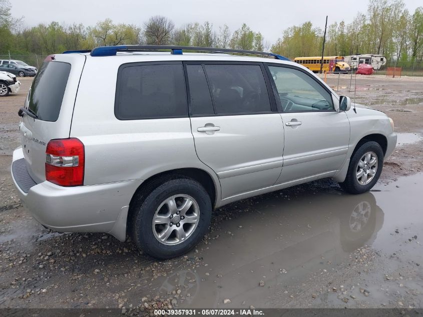 2005 Toyota Highlander Limited V6/V6 VIN: JTEGP21A050062949 Lot: 39357931