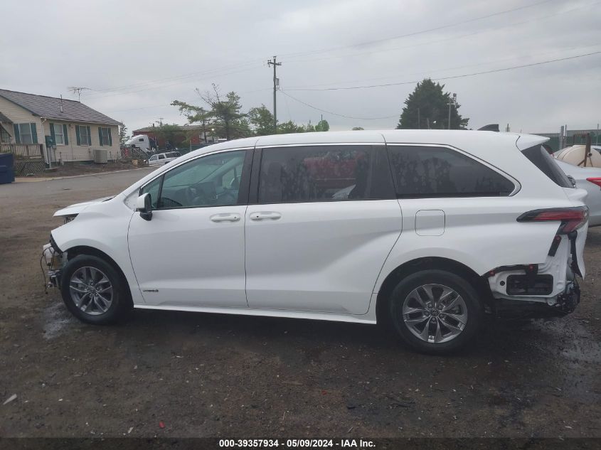 2021 Toyota Sienna Le VIN: 5TDKRKEC5MS024391 Lot: 39357934