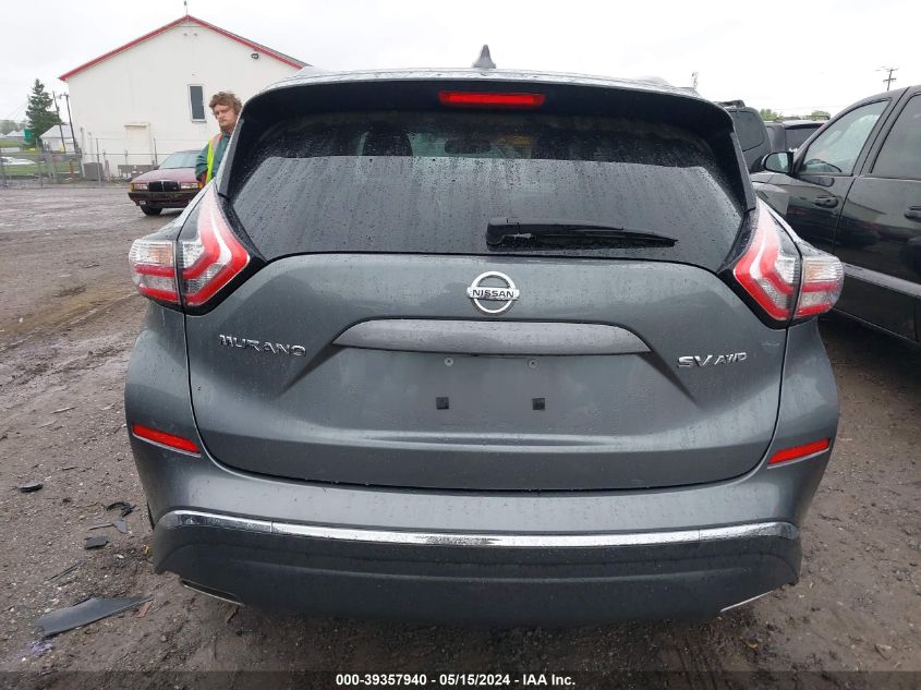 2018 Nissan Murano Sv VIN: 5N1AZ2MH0JN130379 Lot: 39357940