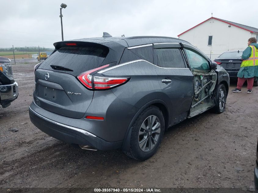 2018 Nissan Murano Sv VIN: 5N1AZ2MH0JN130379 Lot: 39357940