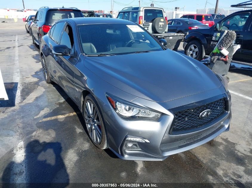 2018 Infiniti Q50 3.0T Red Sport 400 VIN: JN1FV7AP5JM640055 Lot: 39357953