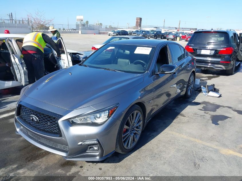 2018 Infiniti Q50 3.0T Red Sport 400 VIN: JN1FV7AP5JM640055 Lot: 39357953