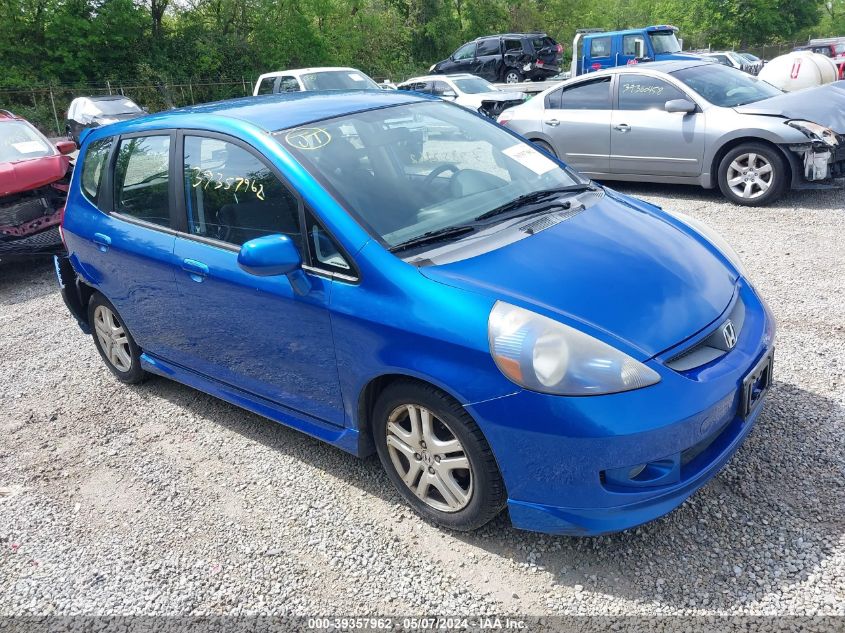 2007 Honda Fit Sport VIN: JHMGD38657S037832 Lot: 39357962