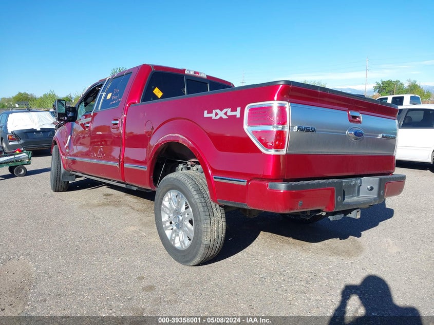 2013 FORD F-150 PLATINUM - 1FTFW1ET0DFB52803