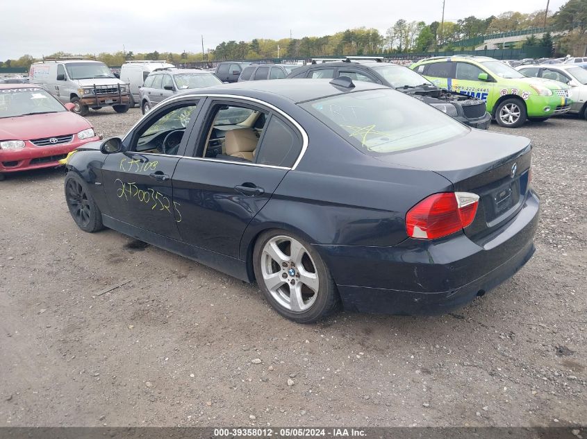 2007 BMW 335I VIN: WBAVB73587PA65650 Lot: 39358012