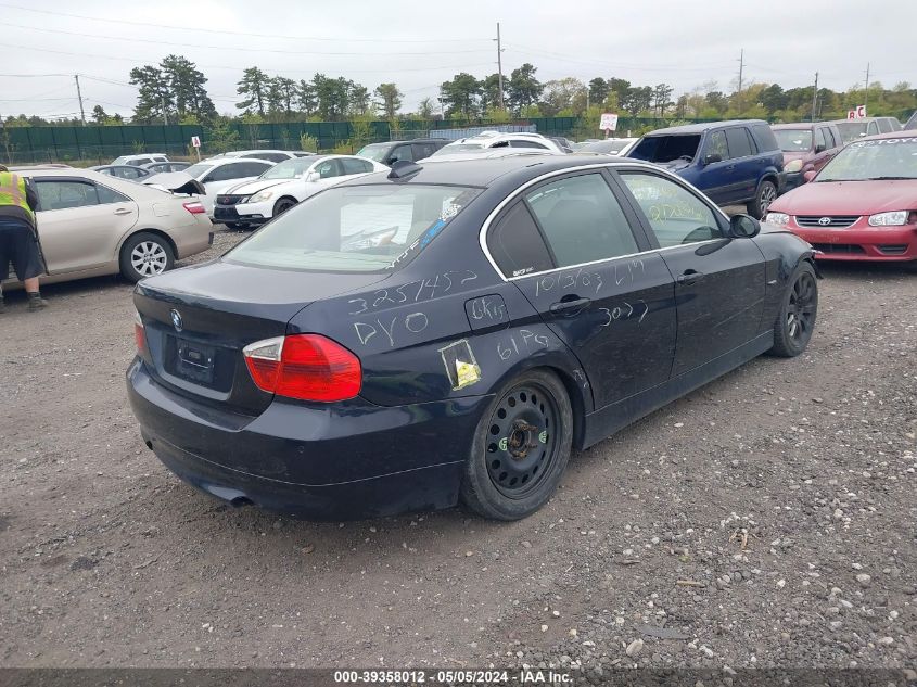 2007 BMW 335I VIN: WBAVB73587PA65650 Lot: 39358012