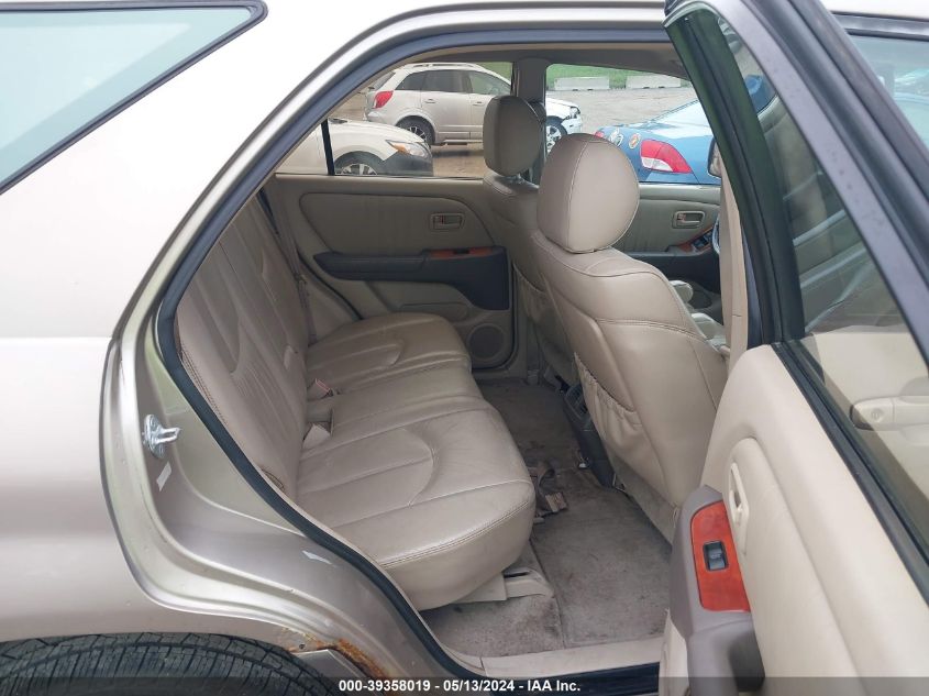 2000 Lexus Rx 300 VIN: JT6HF10U2Y0117723 Lot: 39358019