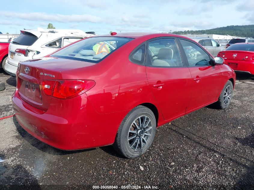 2008 Hyundai Elantra Gls/Se VIN: KMHDU46D08U550080 Lot: 39358040