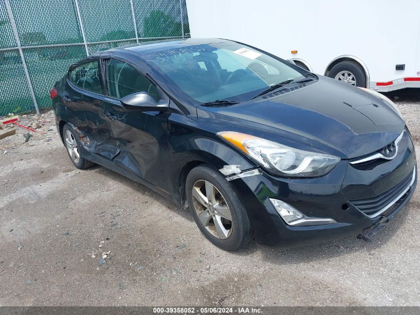 2013 Hyundai Elantra Gls VIN: 5NPDH4AE6DH334859 Lot: 39358052