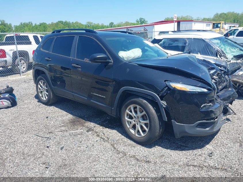 2017 Jeep Cherokee Sport 4X4 VIN: 1C4PJMAB3HW655457 Lot: 39358080