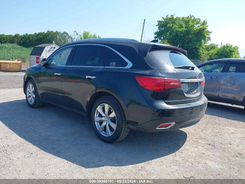 2016 Acura Mdx Advance Entertainment Packages/Advance Package VIN: 5FRYD4H90GB060436 Lot: 39358101