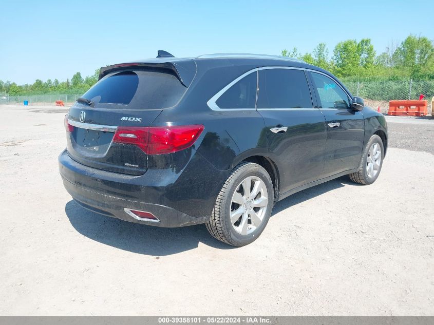 2016 Acura Mdx Advance Entertainment Packages/Advance Package VIN: 5FRYD4H90GB060436 Lot: 39358101