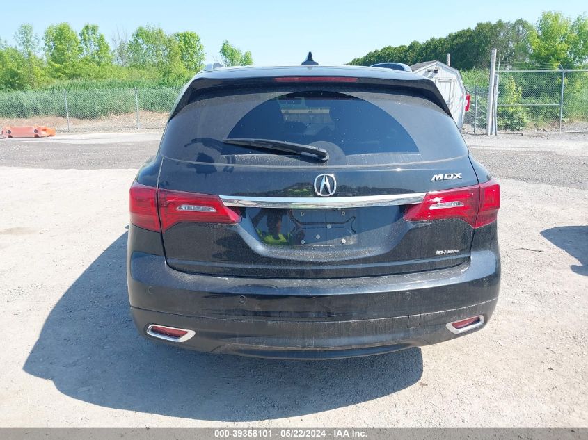 2016 Acura Mdx Advance Entertainment Packages/Advance Package VIN: 5FRYD4H90GB060436 Lot: 39358101