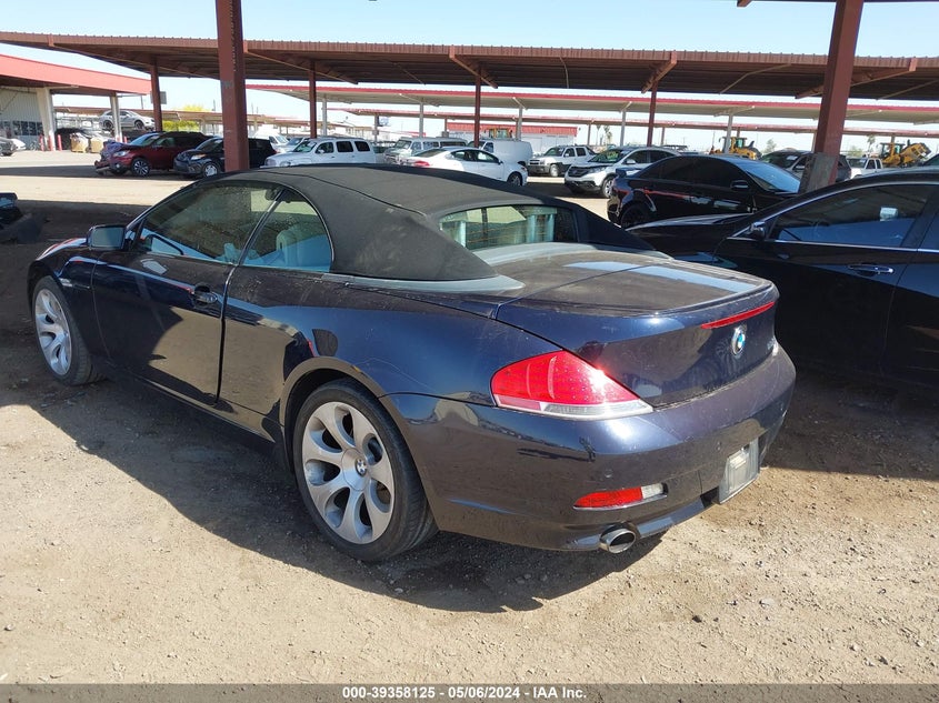 2007 BMW 650I VIN: WBAEK13507CN84015 Lot: 39358125
