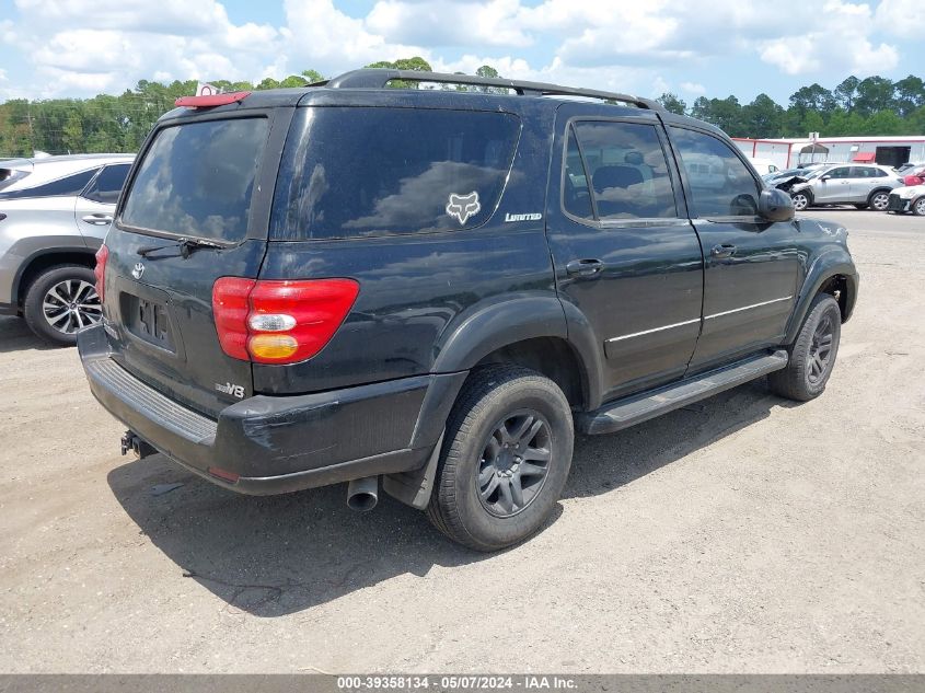 2003 Toyota Sequoia Limited V8 VIN: 5TDZT38A73S166353 Lot: 39358134