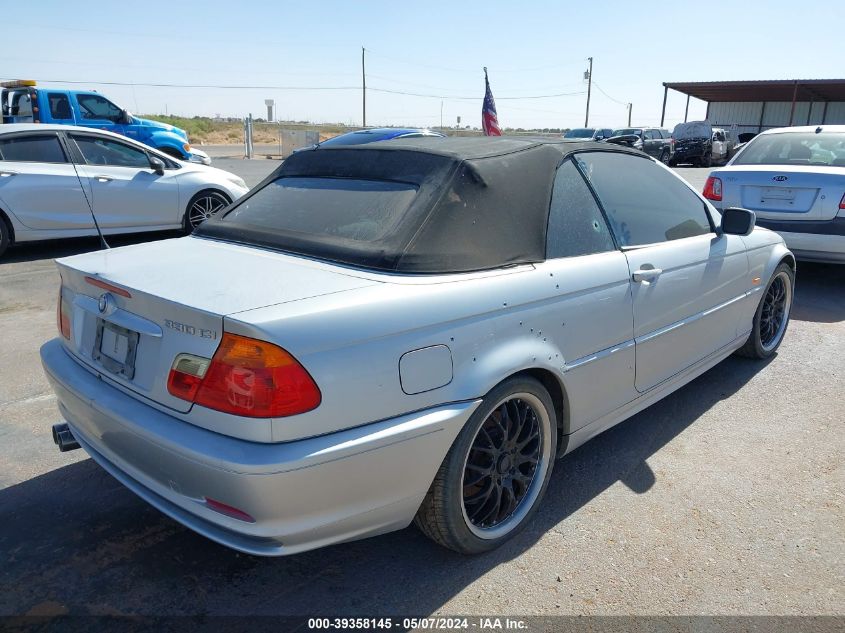 2001 BMW 330Ci VIN: WBABS53441EV86640 Lot: 39358145