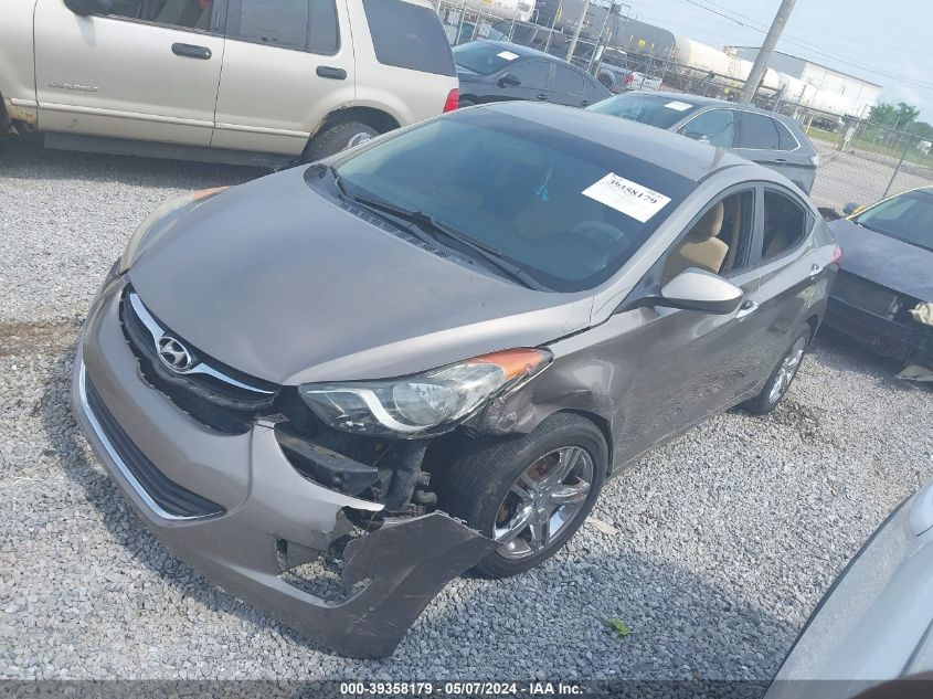 2013 Hyundai Elantra Gls VIN: 5NPDH4AE7DH321554 Lot: 39358179