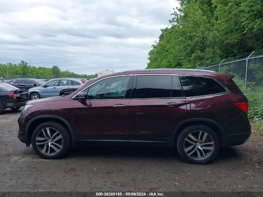 2016 Honda Pilot Touring VIN: 5FNYF6H96GB111039 Lot: 39358185