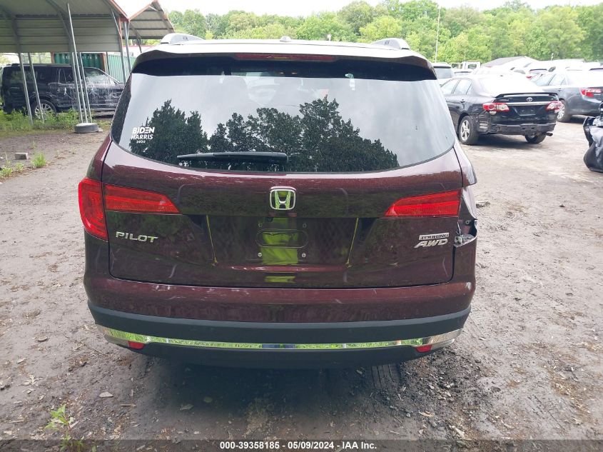 2016 Honda Pilot Touring VIN: 5FNYF6H96GB111039 Lot: 39358185