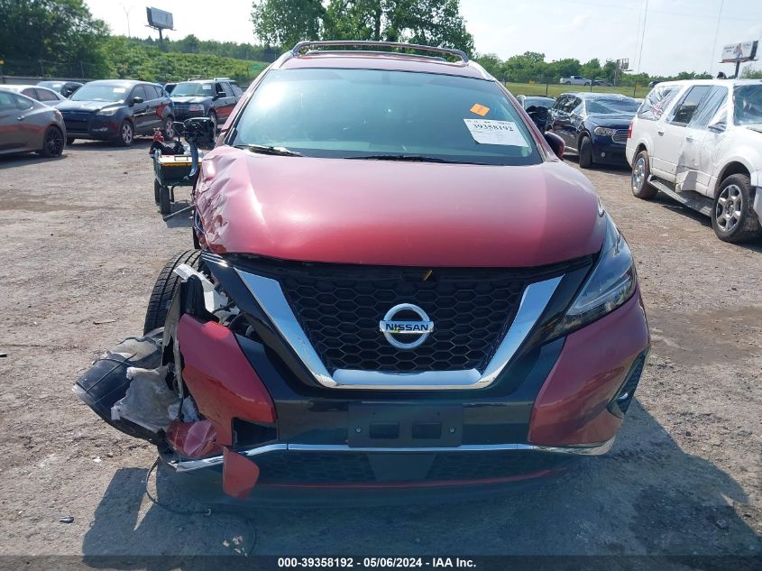 2019 Nissan Murano Sl VIN: 5N1AZ2MS5KN153816 Lot: 39358192