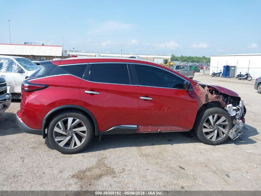 2019 Nissan Murano Sl VIN: 5N1AZ2MS5KN153816 Lot: 39358192