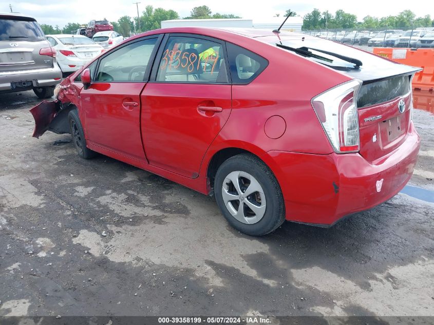 2012 Toyota Prius Five/Four/One/Three/Two VIN: JTDKN3DUXC5406111 Lot: 39358199