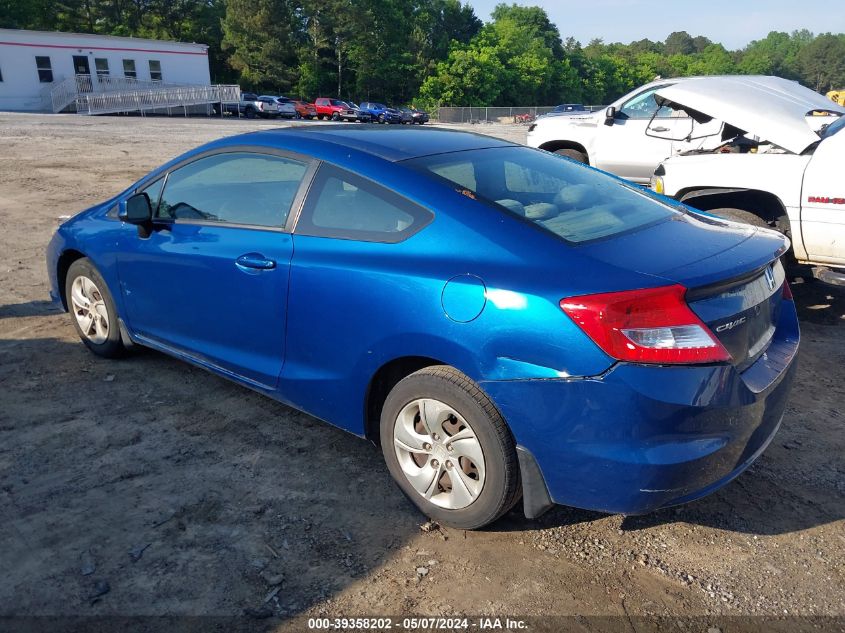 2013 Honda Civic Lx VIN: 2HGFG3B5XDH525943 Lot: 39358202