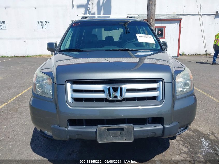 2007 Honda Pilot Ex-L VIN: 2HKYF187X7H501371 Lot: 39358232