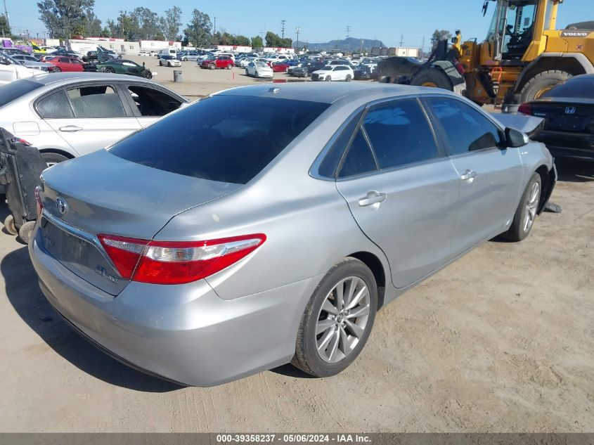 2015 Toyota Camry Hybrid Xle VIN: 4T1BD1FKXFU150657 Lot: 39358237