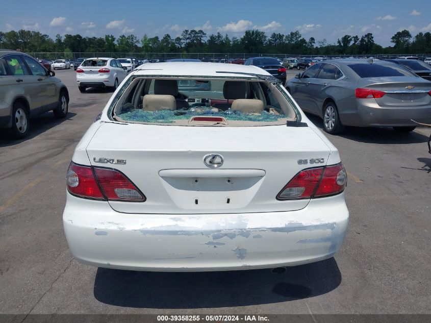 2003 Lexus Es 300 VIN: JTHBF30G830106222 Lot: 39358255