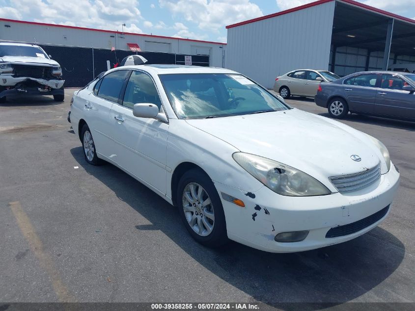 2003 Lexus Es 300 VIN: JTHBF30G830106222 Lot: 39358255