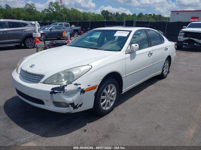 2003 Lexus Es 300 VIN: JTHBF30G830106222 Lot: 39358255