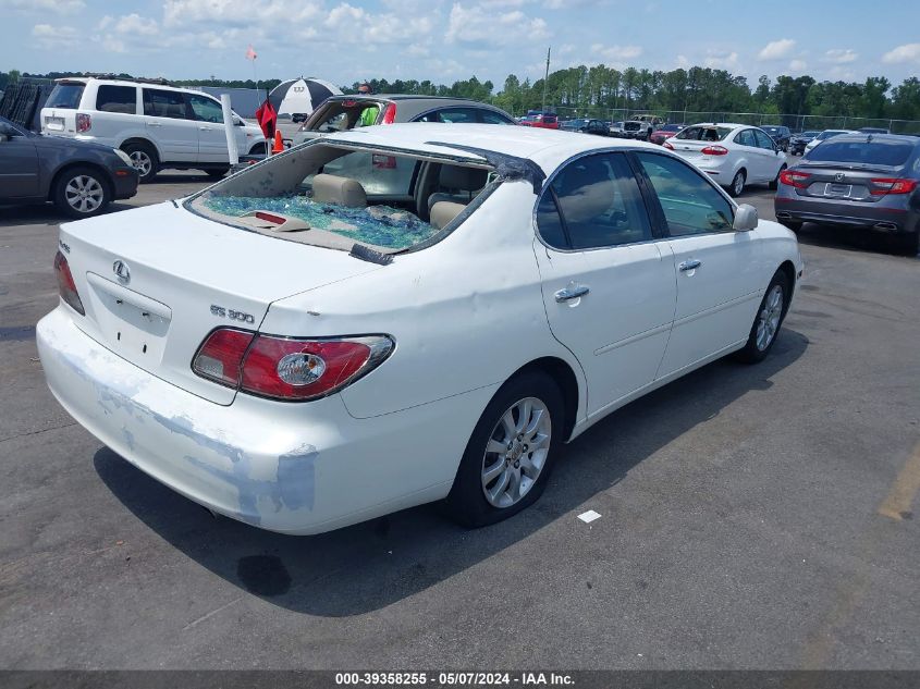 2003 Lexus Es 300 VIN: JTHBF30G830106222 Lot: 39358255