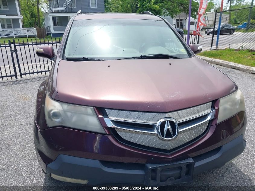 2009 Acura Mdx Technology Package VIN: 2HNYD28459H507652 Lot: 39358289