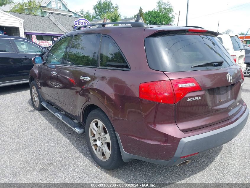 2009 Acura Mdx Technology Package VIN: 2HNYD28459H507652 Lot: 39358289