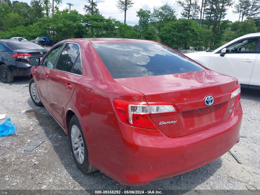 4T1BD1FK8CU008562 2012 Toyota Camry Hybrid Le