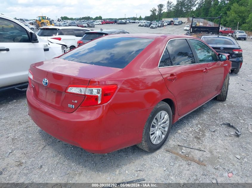 4T1BD1FK8CU008562 2012 Toyota Camry Hybrid Le