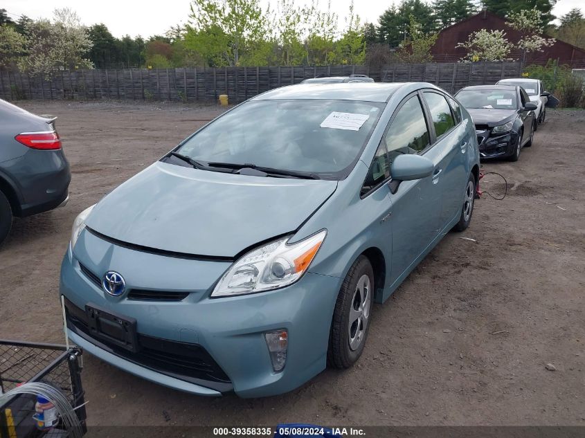 2014 Toyota Prius Five/Four/Three/Two VIN: JTDKN3DU7E1792741 Lot: 39358335