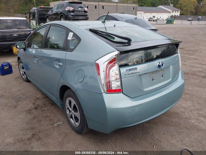 2014 Toyota Prius Five/Four/Three/Two VIN: JTDKN3DU7E1792741 Lot: 39358335