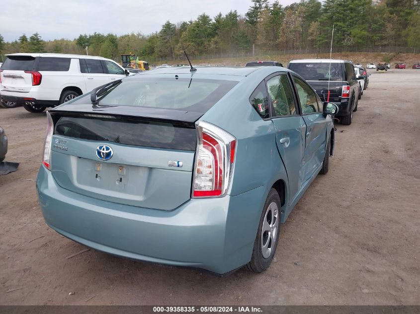 2014 Toyota Prius Five/Four/Three/Two VIN: JTDKN3DU7E1792741 Lot: 39358335